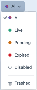 products filter expiration.