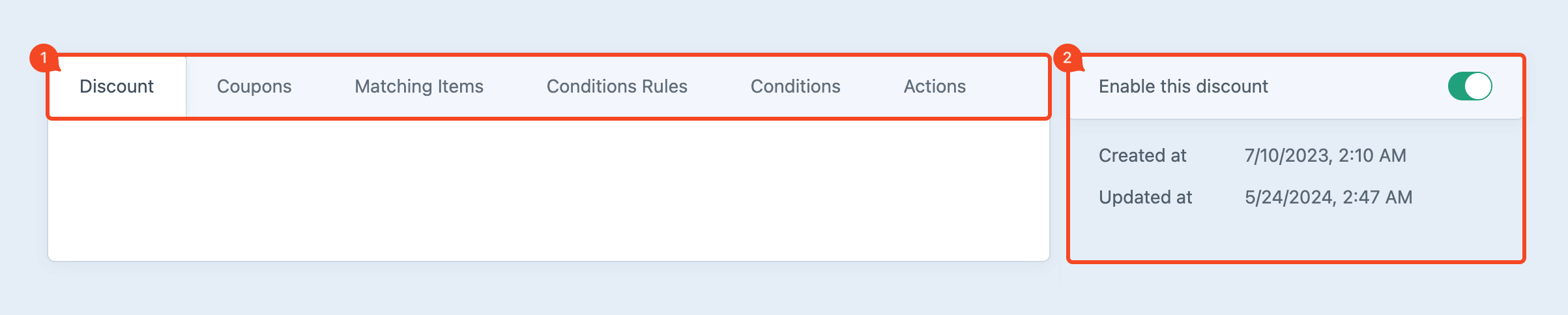 promotions discounts detailpage.