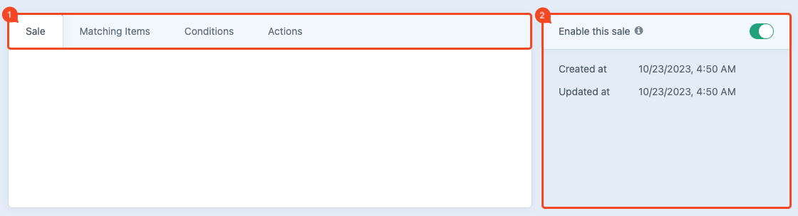 promotions sales detailpage.