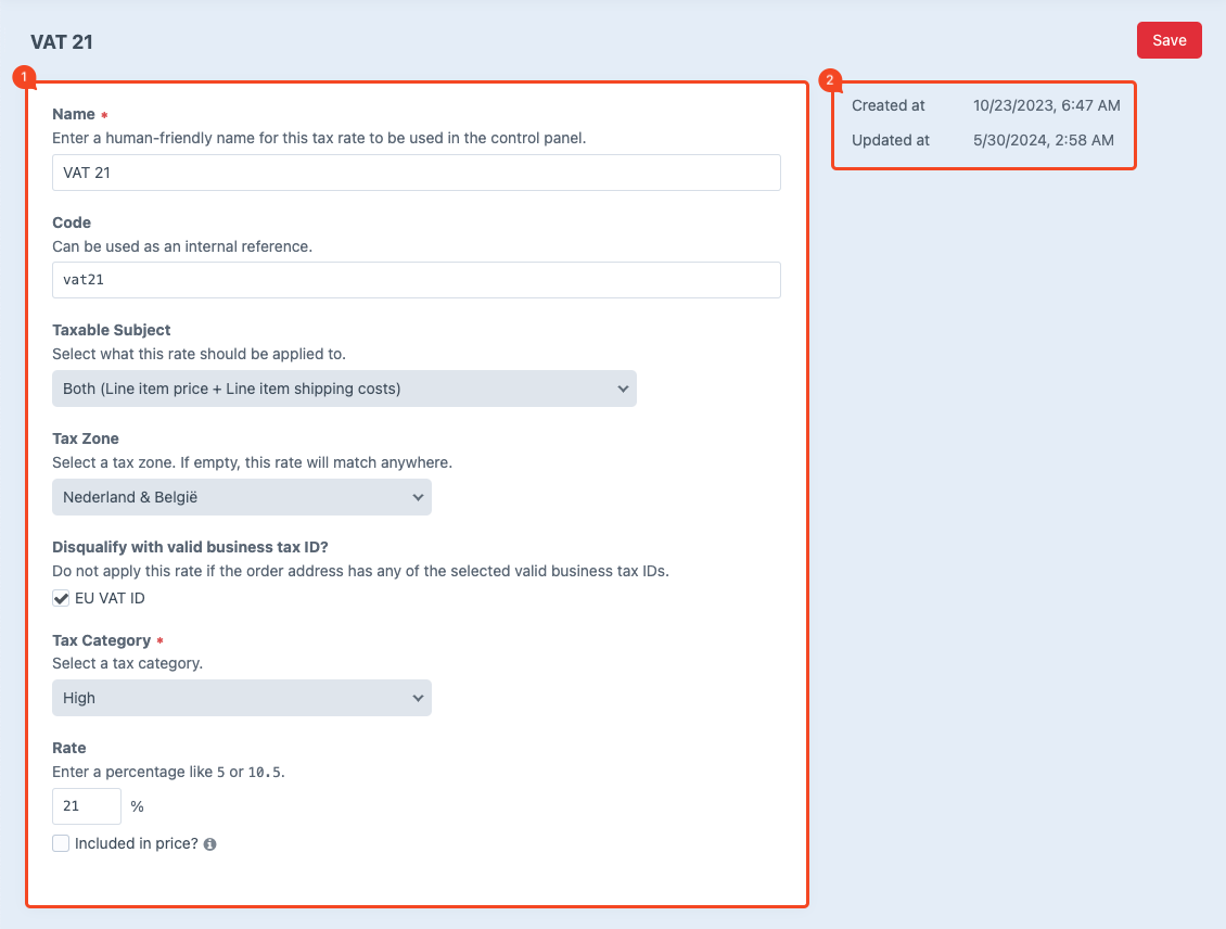 tax rates detailpage.